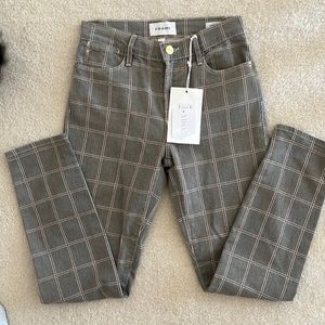 Frame brand new plaid pants